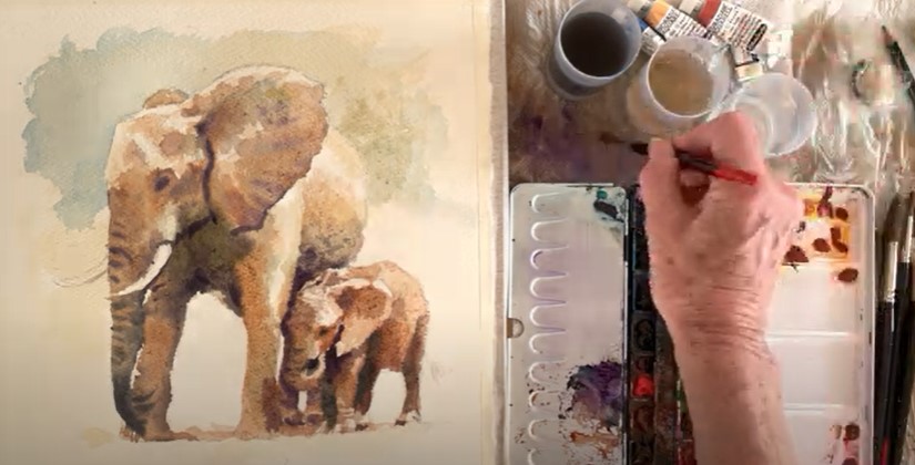 From Hazel Soan's session - Watercolor Live