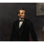 New Installation: Life-Size Painting of President Abraham Lincoln Painting of Abraham Lincoln, detail