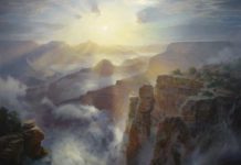 The Future Beckons Landscape painting of the Grand Canyon