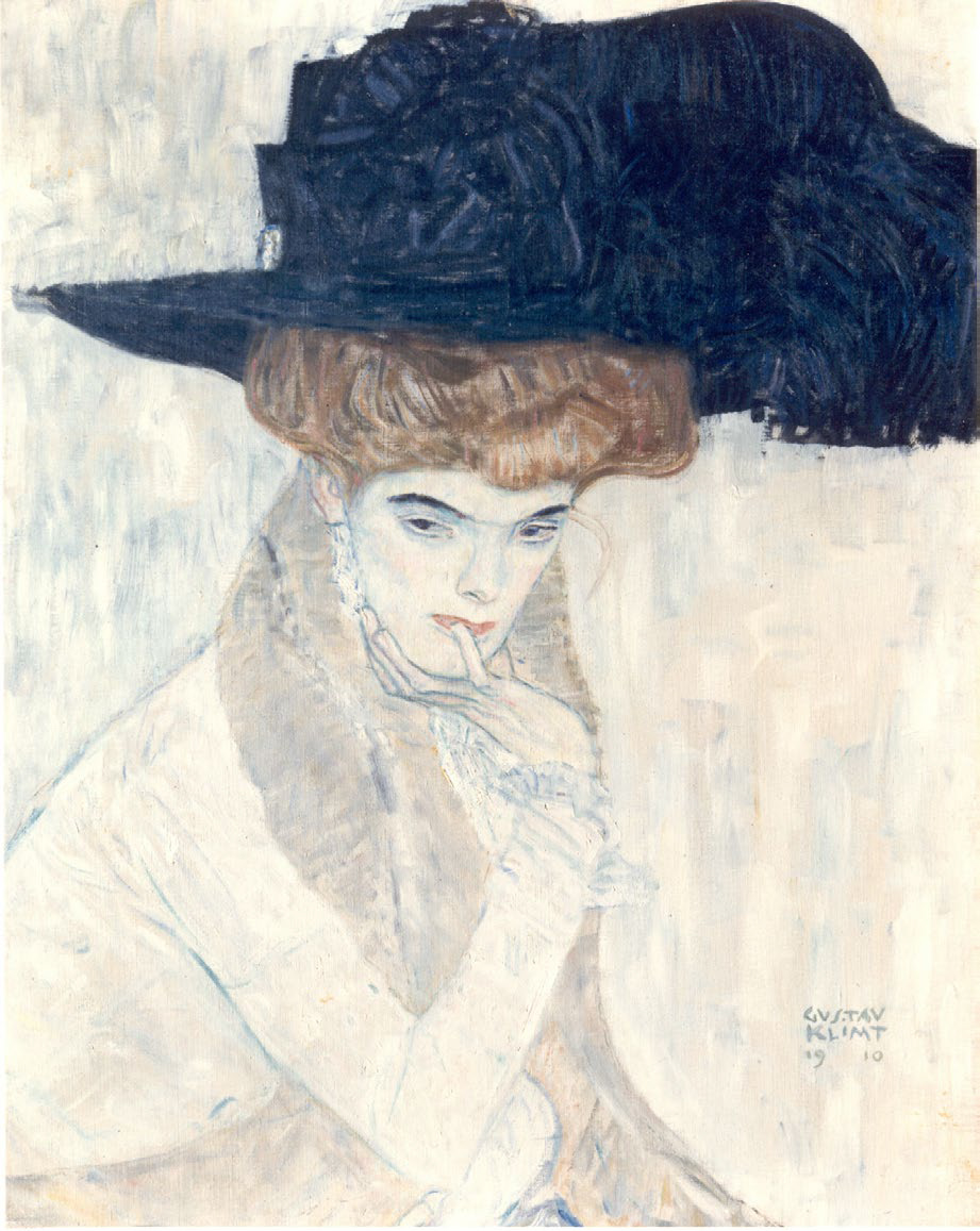 Gustav Klimt, The Black Feather Hat painting restitution