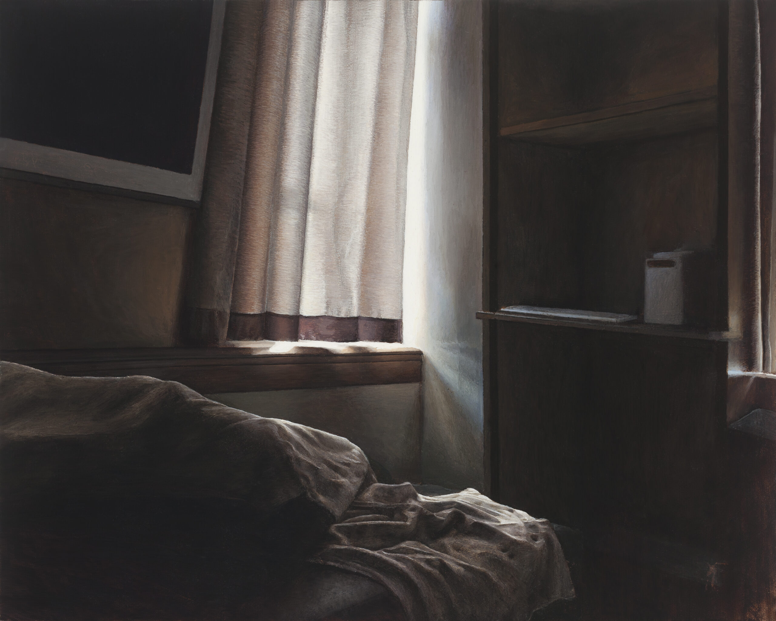 Maya Brodsky, “Dawn, Eda,” 2020, Oil on panel, 8 x 10 inches