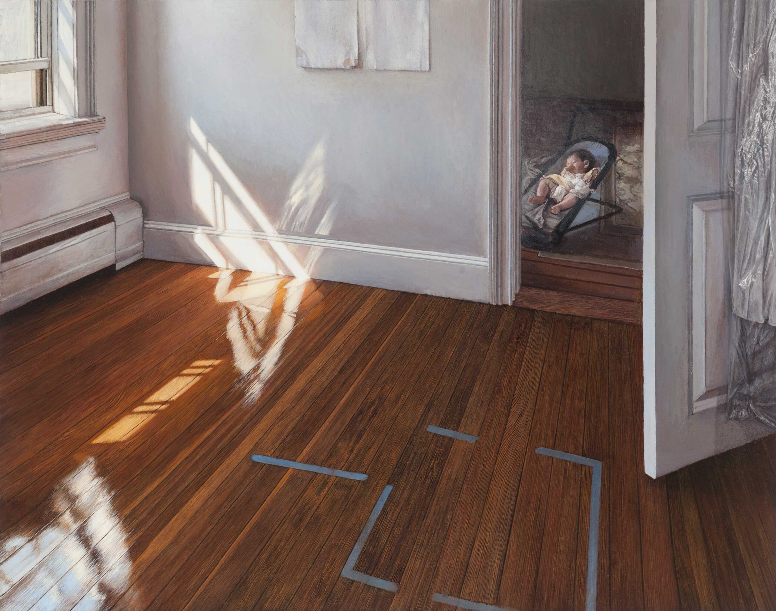 Maya Brodsky, “Sunbeam and Eda,” 2019, Oil on panel, 11 x 14 inches