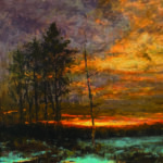 A Plein Air Artist to Watch: Paul Batch plein air artist - fine art landscape painting - Paul Batch, "Late Winter," 2020, oil on panel, 11 x 14 in., Susan Powell Fine Art (Madison, Connecticut)