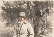 Drawing in Britain, 1700–1900 John Hoppner drawing A Young Boy Seated Beneath a Tree