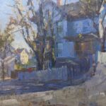 January’s PleinAir Salon Winners Announced, Judged by CW Mundy PleinAir Salon - Charles Newman, “Corner of Riggs Street,” oil, 18 x 24 in.