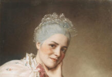 Gender Dynamics in Pastel Portraits Pastel portraits - Portrait of Mademoiselle Louise Jacquet, about 1750, Jean-Étienne Liotard (Swiss, 1702-1789), pastel on vellum, in its original frame, 75 x 60.8 cm (29 1/2 x 23 15/16 in), lent by a private collection
