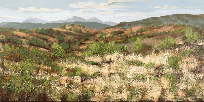 oil painting of desert landscape