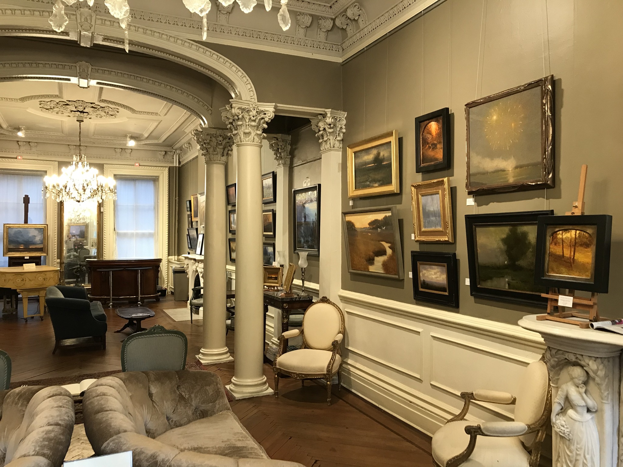 Gallery wall of the American Tonalist Society