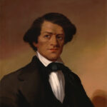 Political Insider, Policy Influencer portrait painting of Frederick Douglass
