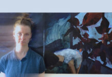 Artist Spotlight: Emma Kalff Artist posing with her picture