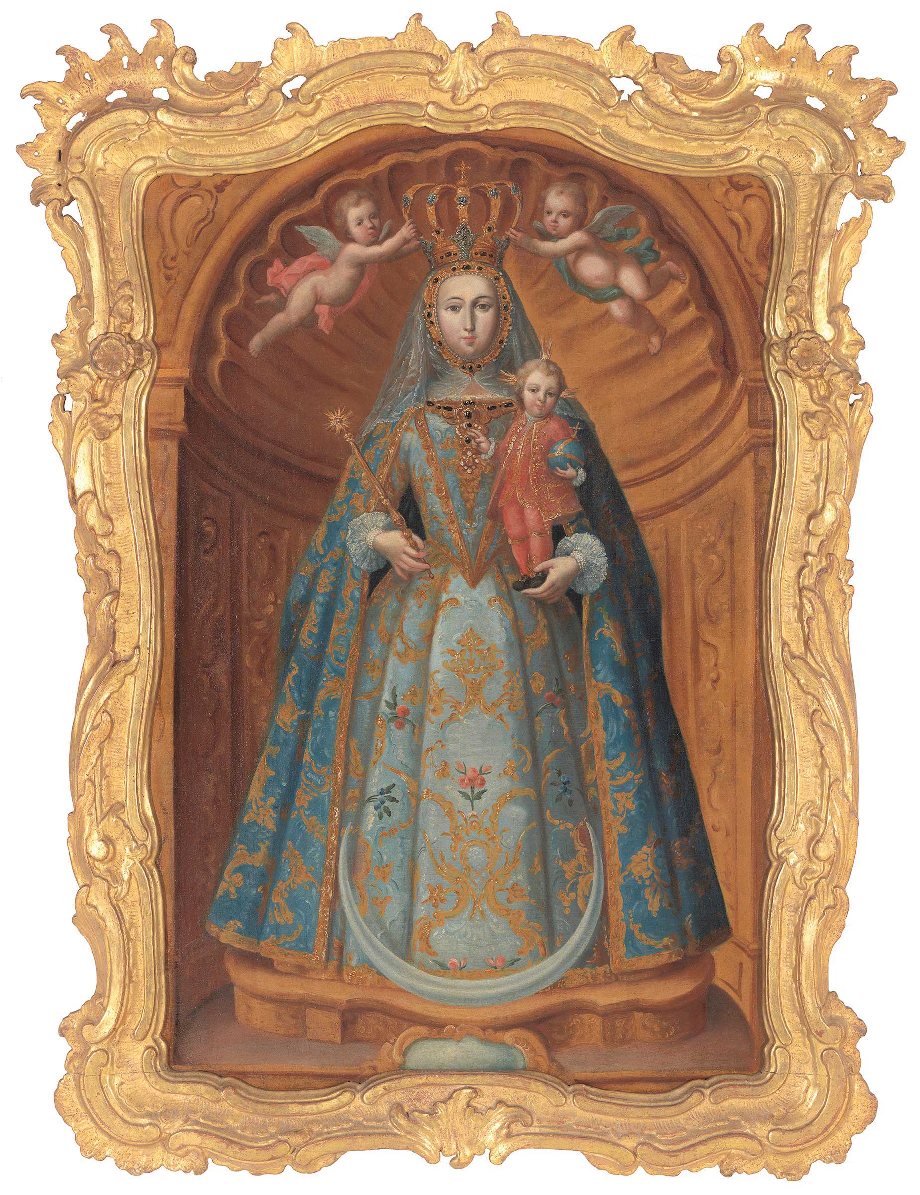 Juan Pedro López (1724–1787), "Our Lady of Guidance," c. 1765–70, oil on canvas, 41 5/16 x 26 1/2 in., Carl & Marilynn Thoma Collection, TL42430.25, photo: Jamie Stukenberg