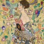 Klimt Sets New Auction Record Gustav Klimt, "Dame Mit Fächer" (Lady with a Fan), 1917-1918. Sold for £85,305,800.