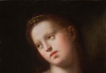 2023 London Art Week London Art Week - Domenico Puligo (1492-1527), "Saint Catherine of Alexandria," c. 1522-1527, Oil on panel, Moretti Fine Art