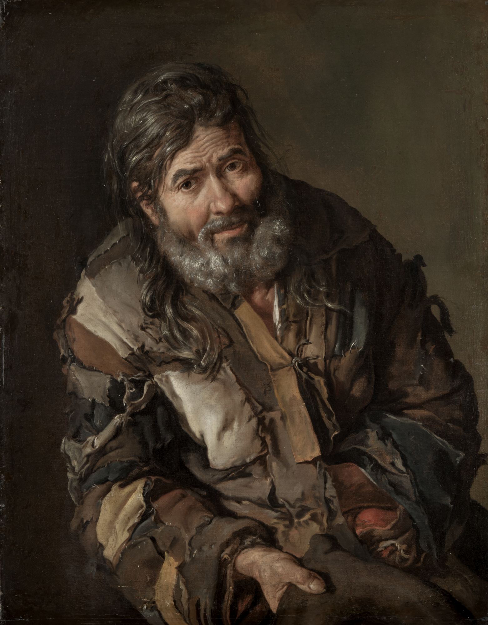 Giacomo Ceruti, "Beggar," about 1735–40, Oil on canvas, Gothenburg Museum of Art, Photo: Gothenburg Museum of Art / Hossein Sehatlou, EX.2023.4.9
