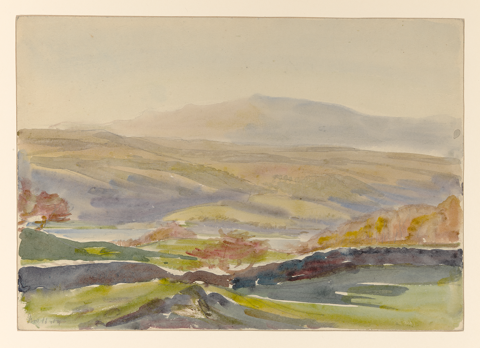 Monk Coniston Moor watercolor painting