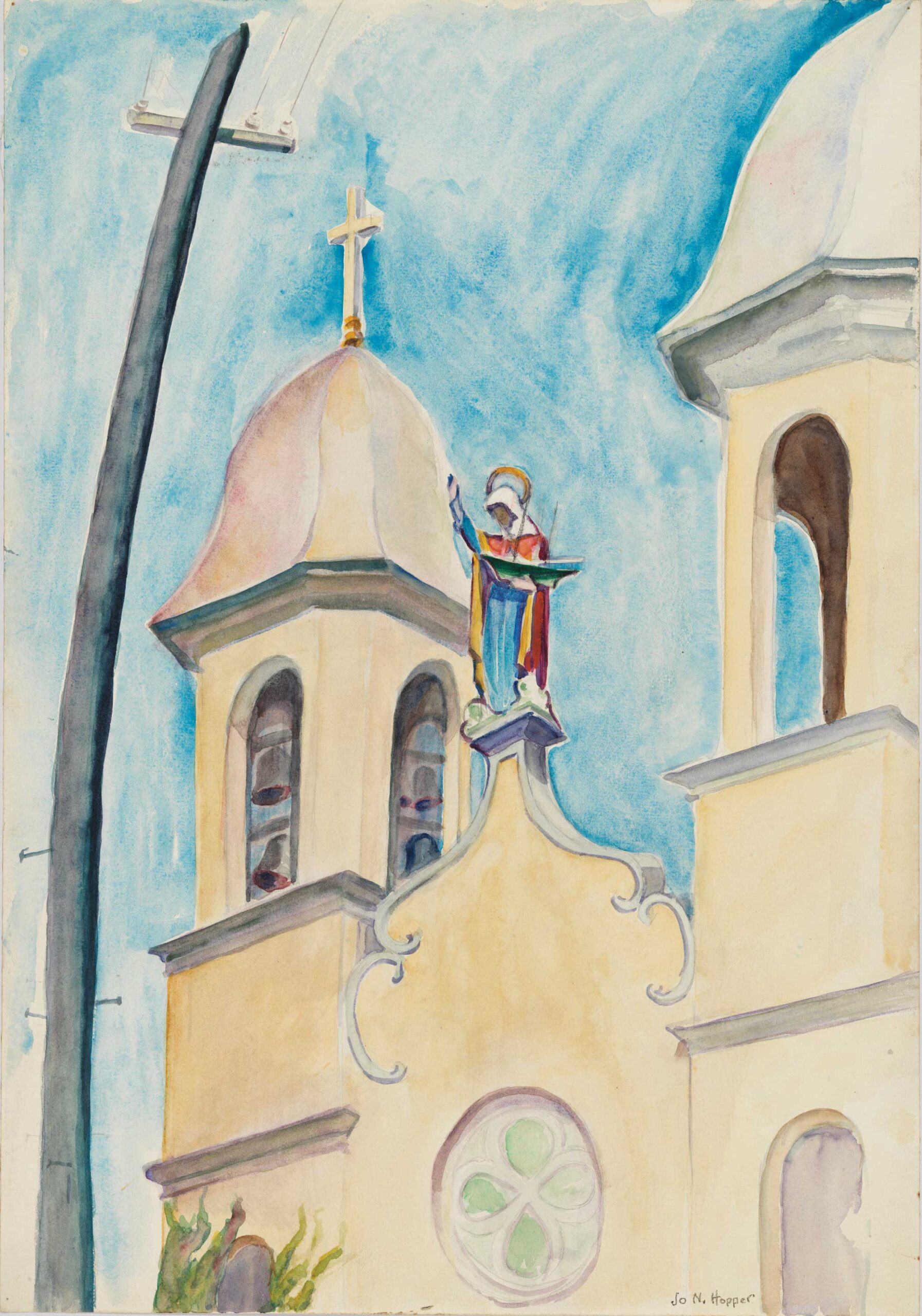 Josephine Nivison Hopper (1883–1968), "Church Towers, Gloucester," 1923, watercolor, 20 x 14 in., Whitney Museum of American Art, New York, bequest of Josephine N. Hopper © Scala / Art Resource, NY; heirs of Josephine N. Hopper