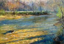 NOAPS: 2023 Best of America Exhibition Farley Lewis (b. 1961), "Spring Reverie," 2022, acrylic on panel, 16 x 20 in., exhibited in the 2022 edition of Best of America