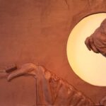 Artist to Watch: Eva-Maria Wohn bas-relief - Eva-Maria Wohn, "The Missing Piece," 2018, hydrostone and casein (also available in cold-cast bronze), 10 x 24 x 2 in., available from the artist