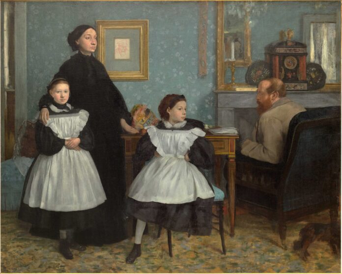 Degas - Family Portrait painting