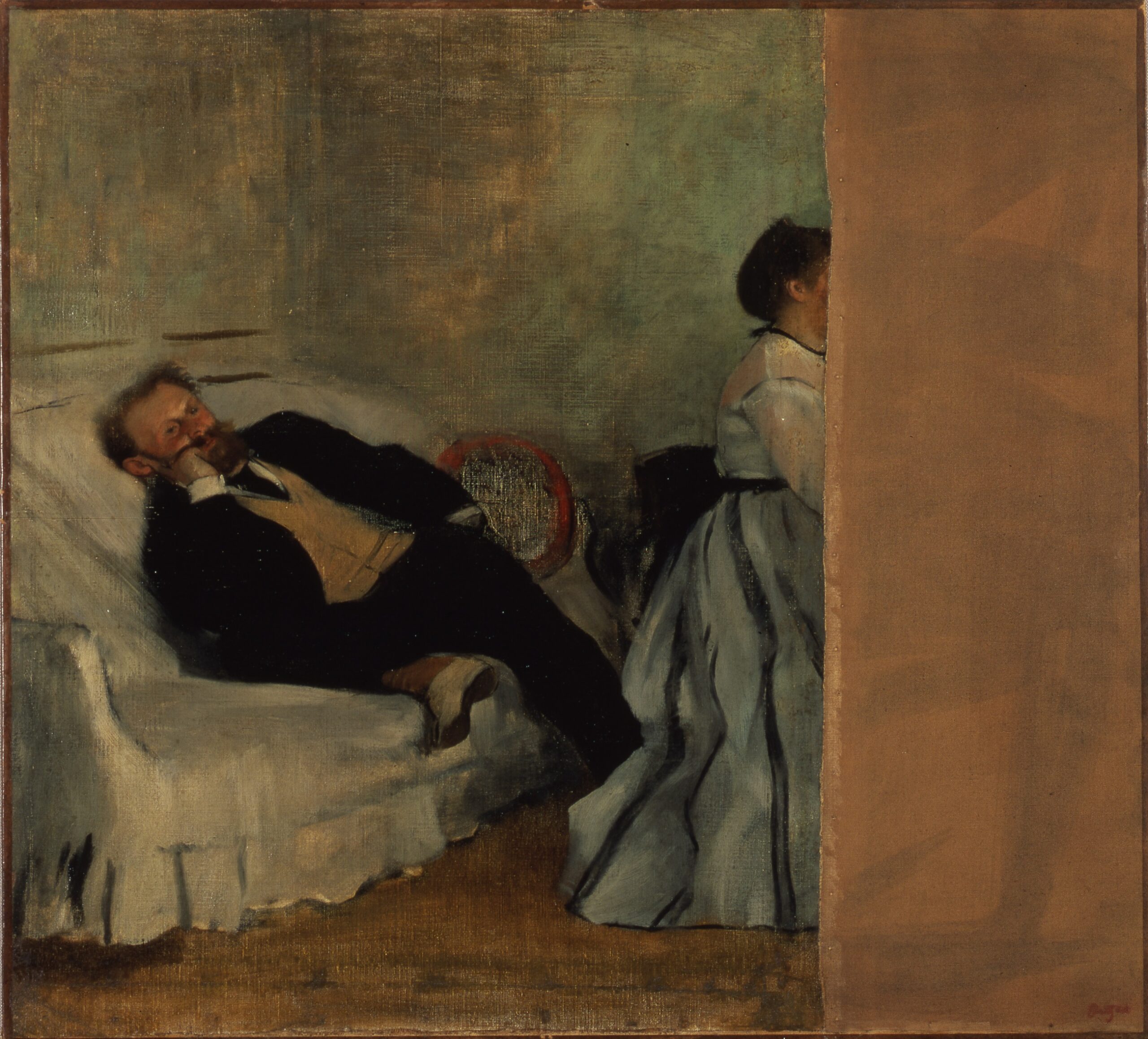 Degas painting of Manet 