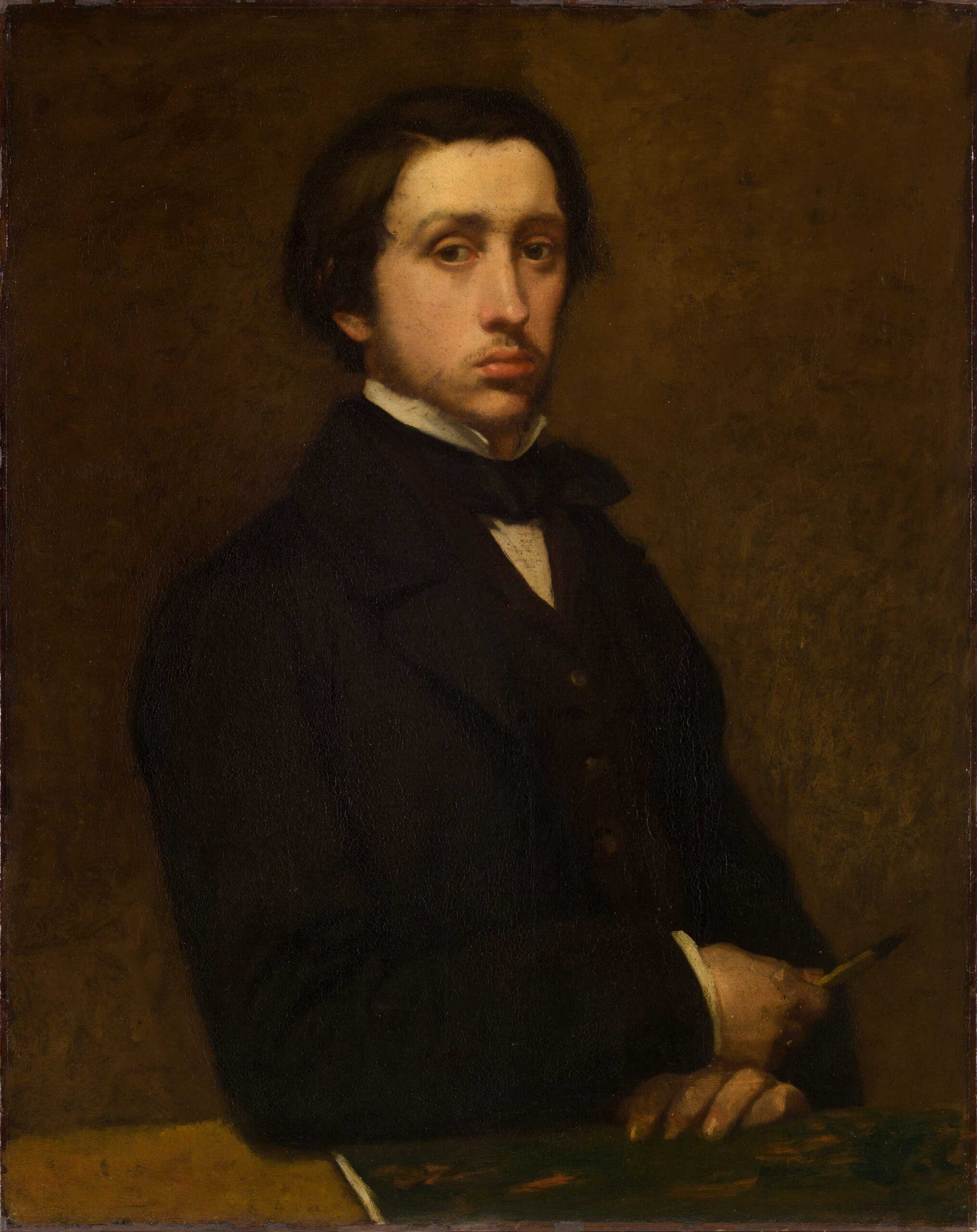 Degas self-portrait painting