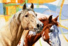 Quest for the West Exceeds $1M in Western Art Sales Quest for the West art - painting of horses