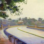 The Diverse Environments of the Arroyo Seco Gerald Rahm, “At the Beginning,” Pastel on board, 12 x 16 inches, Collection of the Artist