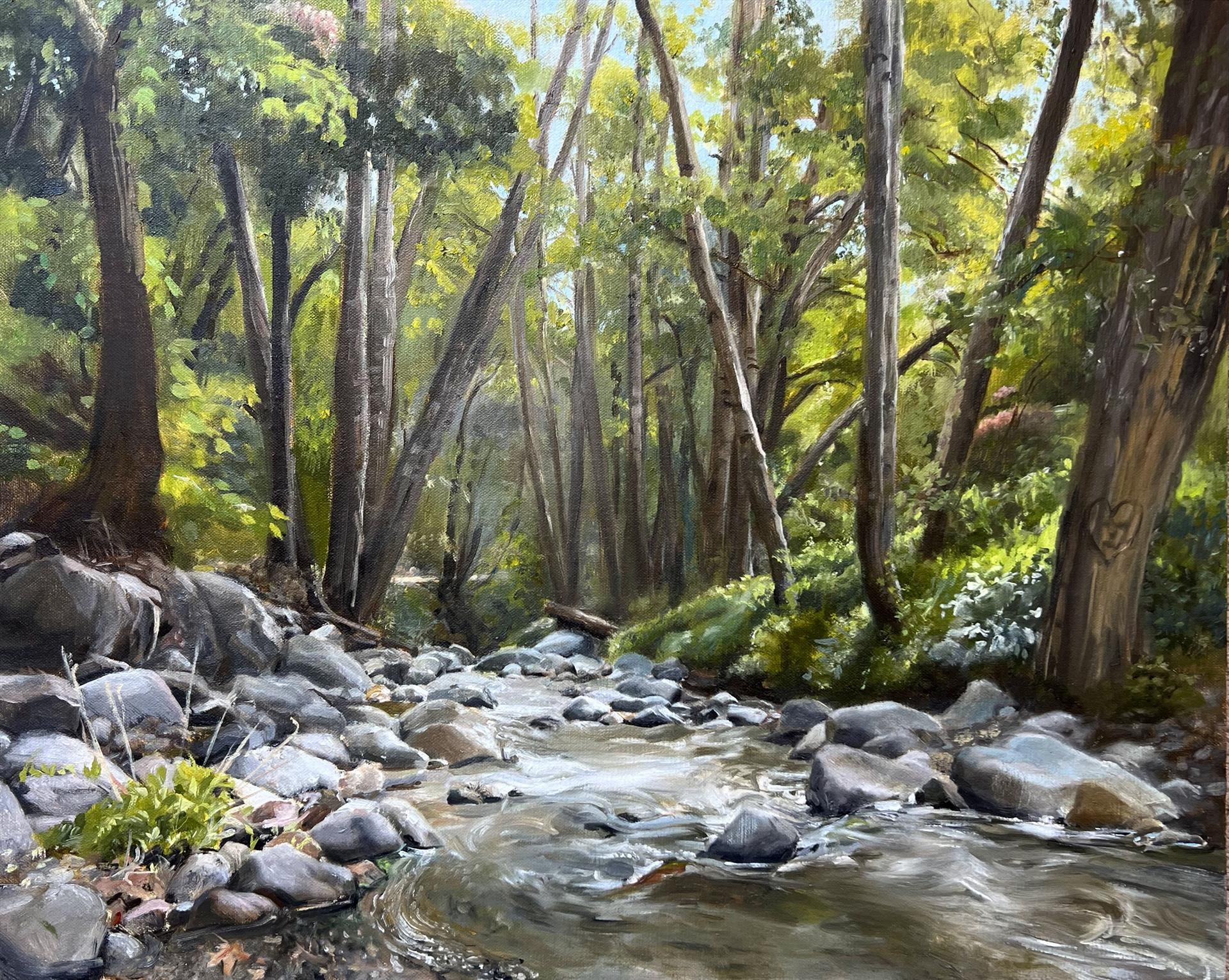 Tamara Smith, “Angeles Forest,” Oil on canvas, 16 x 20 inches, Collection of the Artist