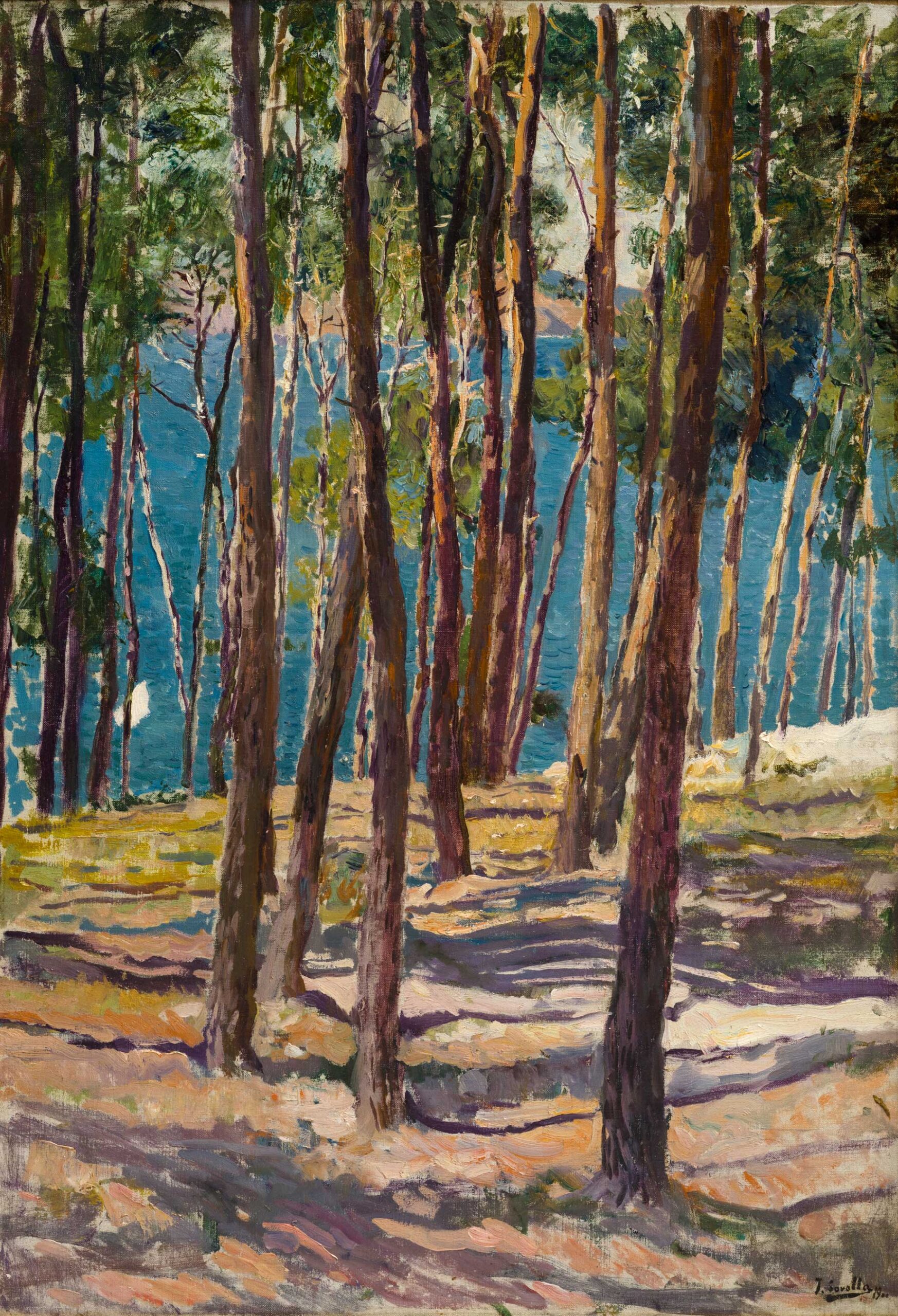 Joaquín Sorolla y Bastida, “Pines of Galicia (Pinos de Galicia),” 1900. Oil on canvas, 34 5/8 x 23 5/8 in. (88 x 60 cm). Collection of Debbie Turner. Photo: Phillipp Rittermann.