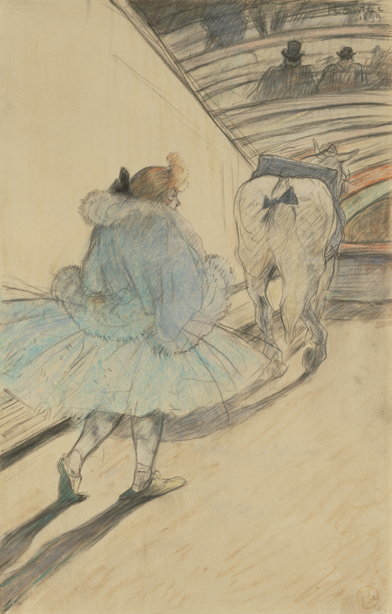 Toulouse-Lautrec At the Circus drawing