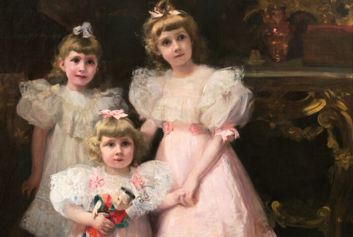 detail Sorolla paintings - Portrait of the Daughters BPS 1029