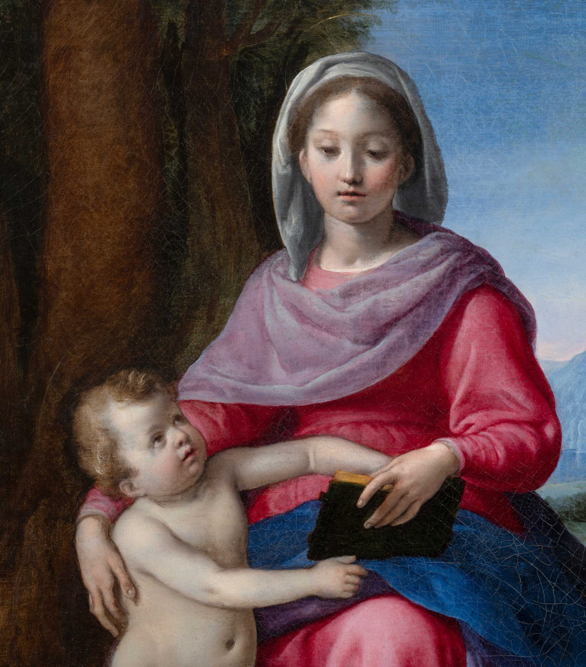Jacopo Chimenti called l’Empoli painting Madonna and Child