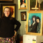 Artist Spotlight: Vicki Sullivan Vicki Sullivan in Her studio on the Mornington Peninsula, surrounded by her paintings