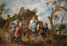 Secrets Revealed at “Faith, Beauty, and Devotion” Exhibition Pieter Paul Rubens - Jan Wildens attr., Siegen, 1577 - Anversa, 1640 / Anversa, 1586 – 1653, "Act of devotion by Rudolf I of Habsburg," oil on canvas, 192x292cm / 75.5x114.9 in., 330x220 cm