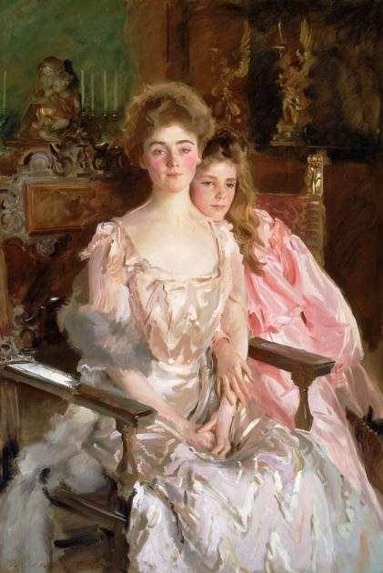 John Singer Sargent, "Mrs. Fiske Warren (Gretchen Osgood) and Her Daughter Rachel," 1903, Oil on canvas. Gift of Mrs. Rachel Warren Barton and Emily L. Ainsley Fund.