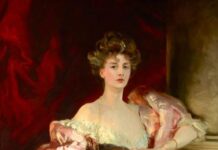 Fashioned by John Singer Sargent John Singer Sargent portrait painting of Lady Helen Vincent