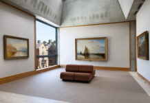 The Bigger Picture Dort or Dordrecht The Dort Packet-Boat from Rotterdam Becalmed - JMW Turner - At center