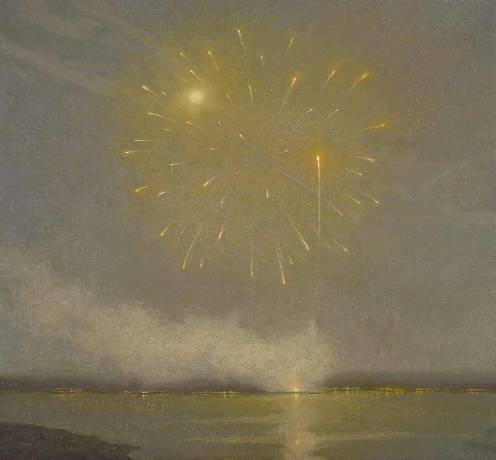 Painting of fireworks