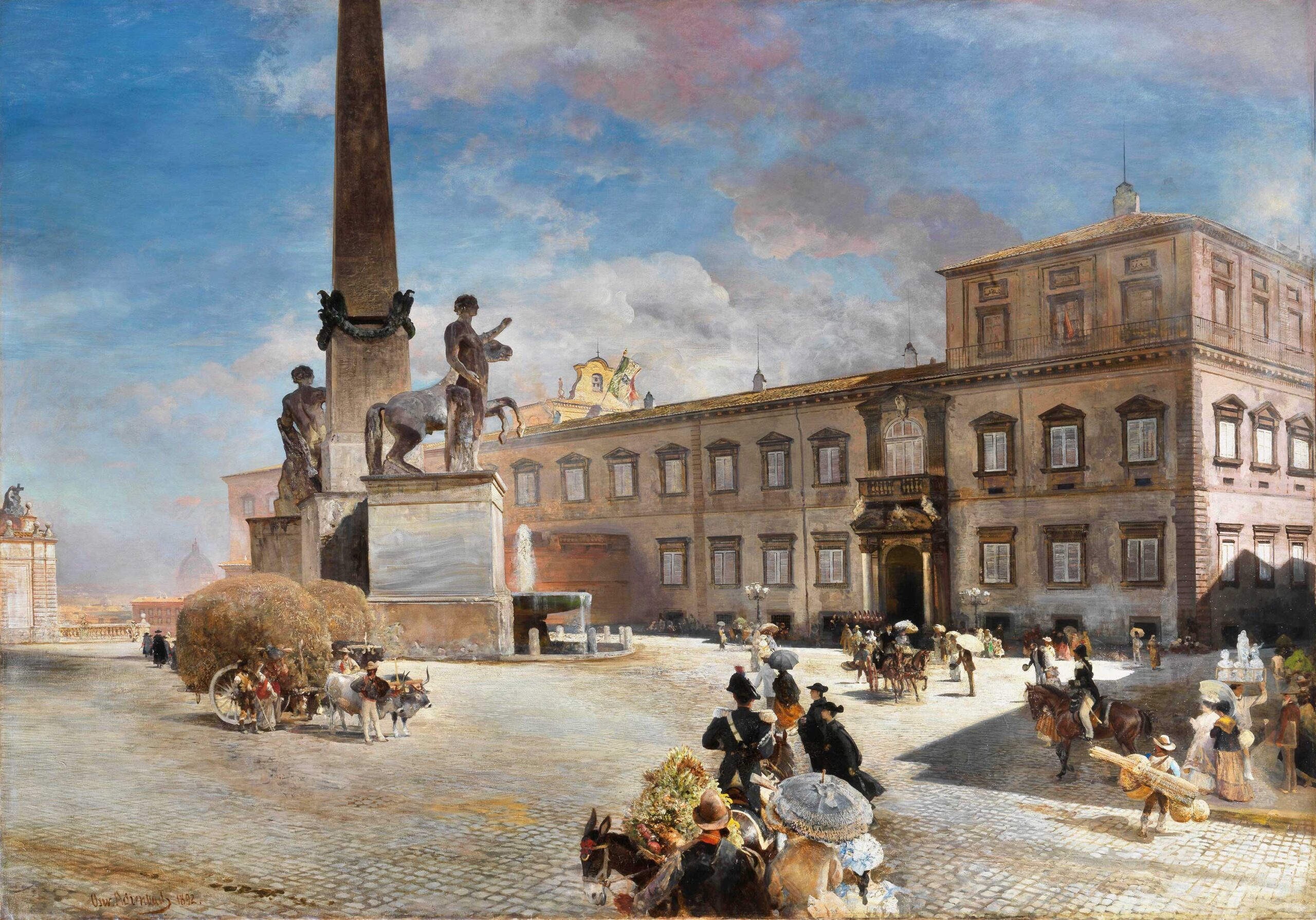 London Art Fair - View of the piazza del Quirinale in Rome