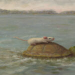 Chuckie’s Grand Adventure Stuart Dunkel, "Ferry," Oil on panel, 10 x 20 inches