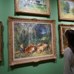 Impressionist Legacies A patron views "Impressionist Legacies"