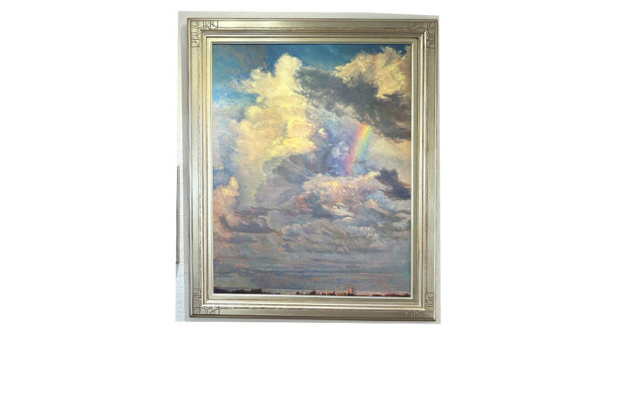 oil painting of “Morning’s Song “Promise,”” Karen Ann Hitt, framed oil on linen, 47 x 37 in., available