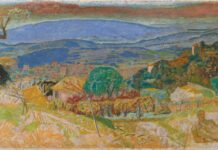 The Worlds of Pierre Bonnard Pierre Bonnard, "Landscape at Le Cannet," 1928, oil on canvas. Kimbell Art Museum. Acquired in 2018, in honor of Kay Fortson, President of the Kimbell Art Foundation, 1975-2017 © 2023 Artists Rights Society (ARS), New York