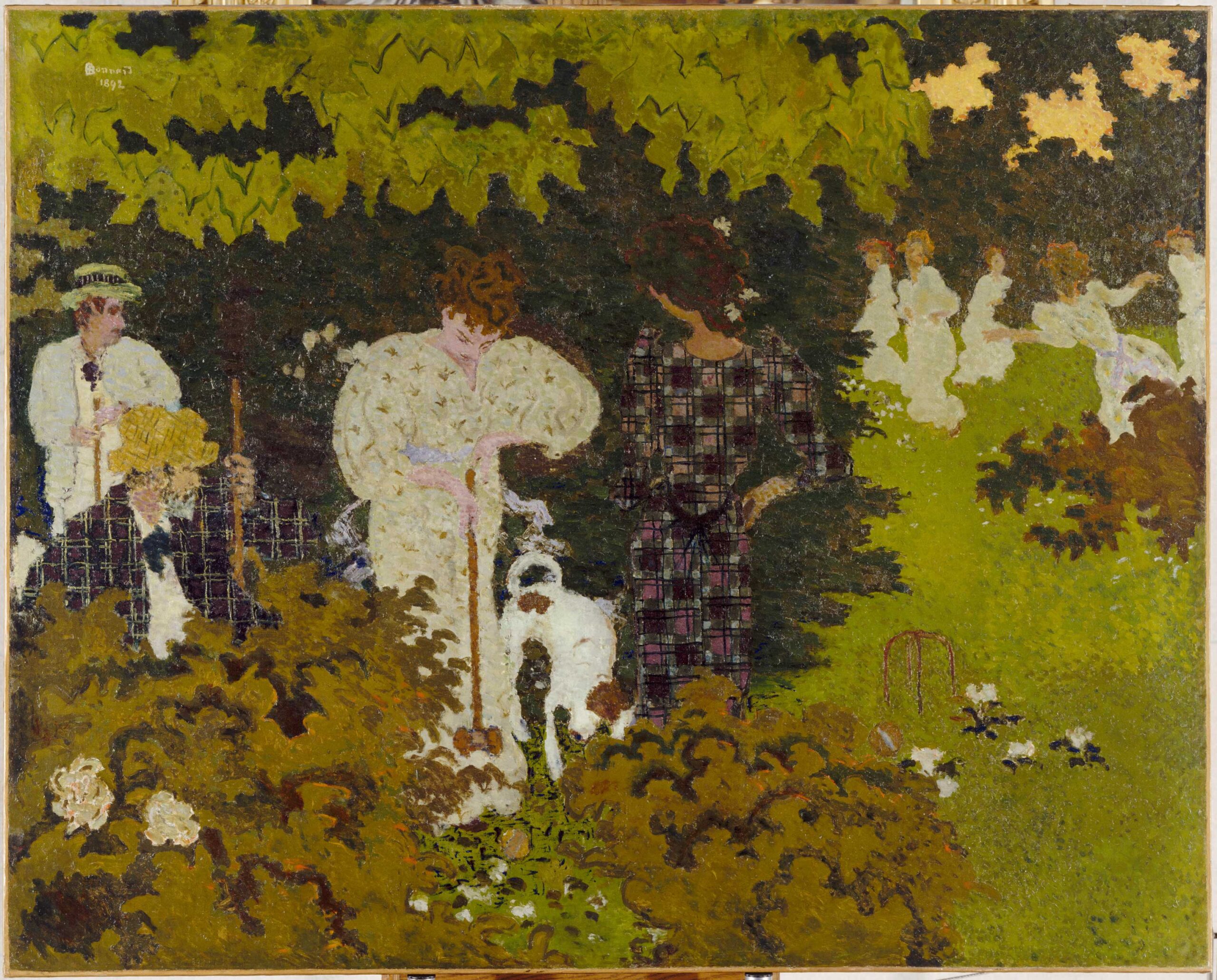 Pierre Bonnard, "Twilight (The Game of Croquet)," 1892, oil on canvas. Paris, Musée d'Orsay © 2023 Artists Rights Society (ARS), New York
