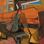 Marguerite Louppe: On Her Own Marguerite Louppe, "Le violon rouge (The Red Violin)," oil on canvas, 31 1/2 x 38 3/4 in
