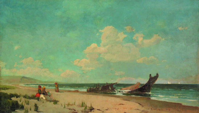 marine paintings Emil Carlsen Nantasket Beach Marine paintings by Emil Carlsen