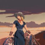 2024 Masters of the American West Western art - Billy Schenck (b. 1947), "Where'd They Go," 2023, oil on canvas, 20 x 20 in.
