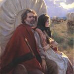 2024 Night of Artists: Opening Weekend Western art - Todd Connor (b. 1964), "The Widow and the Widower," 2022, oil on canvas, 36 x 30 in., winner of the 2023 Night of Artists Museum Purchase Award