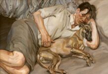 A First: Lucian Freud Collection in NYC Lucian Freud "Double Portrait" painting
