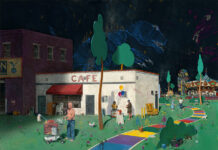 Art Exhibition > John Brosio: American Games By John Brosio, 2021, oil on canvas, 36 x 48 in.
